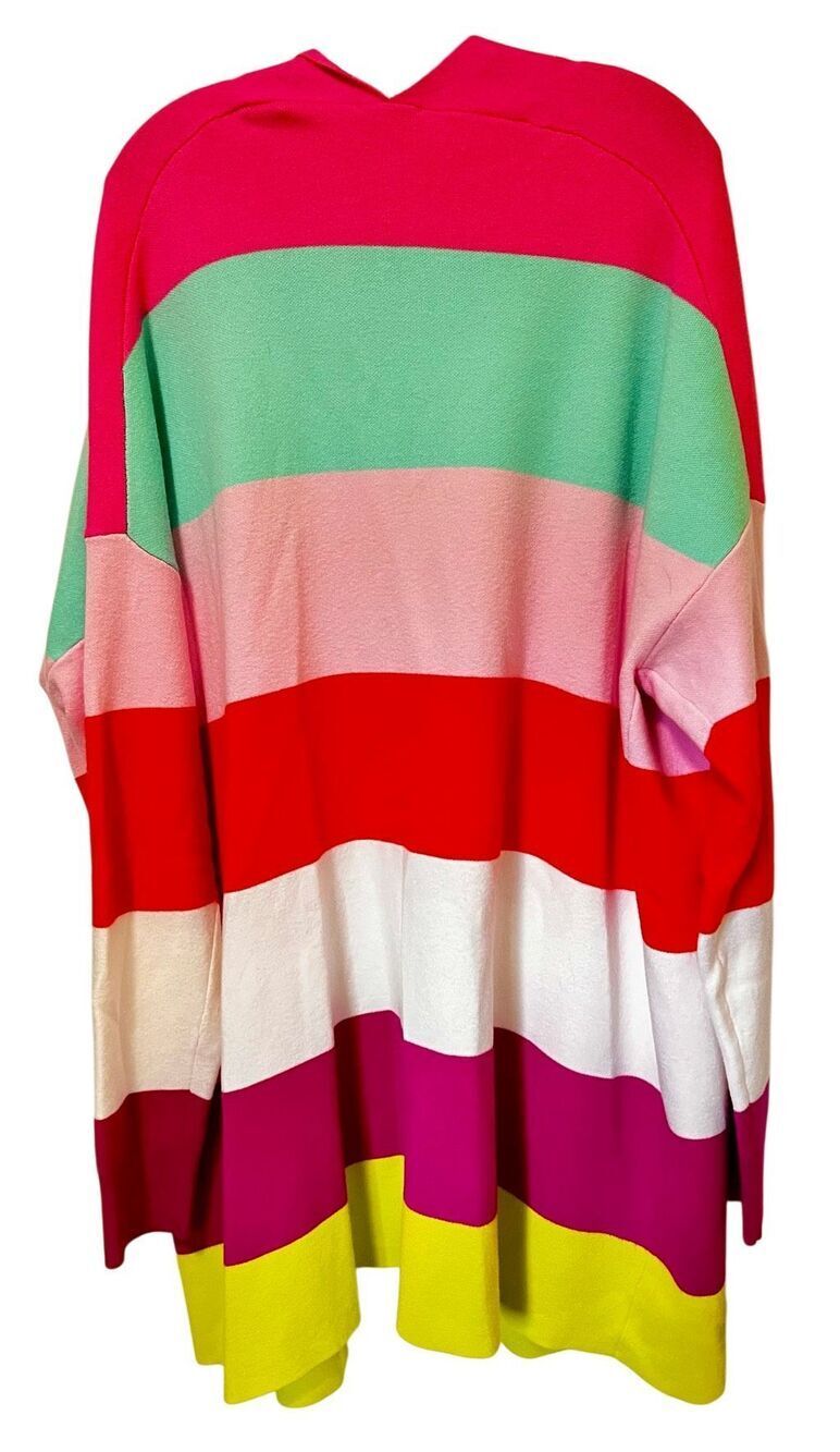 NWT Crown & Ivy Women's Color Block Open Front Cardigan Size XL Multicolor - Picture 2 of 9